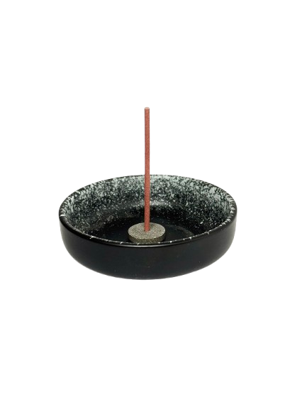 Porcelain Incense Ash Catcher Bowl - Grey