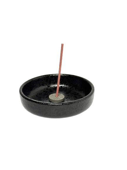 Porcelain Incense Ash Catcher Bowl - Black